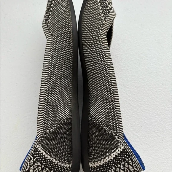 Rothy's Black and Blue Loafers with Textured Design - Picture 2 of 5